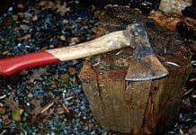 Mann attackiert Beamte mit einer Axt