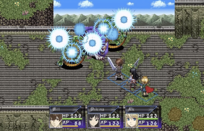 Das Bild zeigt einen Kampf-Screenshot aus dem RPG Dead Dragons.