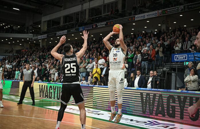 Ein Spieler der Gladiators Trier beim Wurf