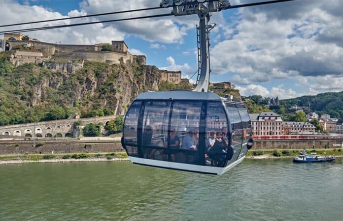 Die Seilbahn in Koblenz