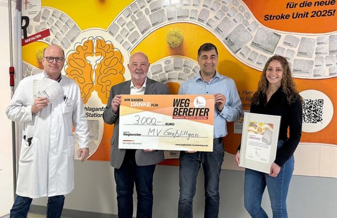 Spende des Musikvereins Großlittgen an die Schlaganfallstation im VBK Berkastel/Wittlich