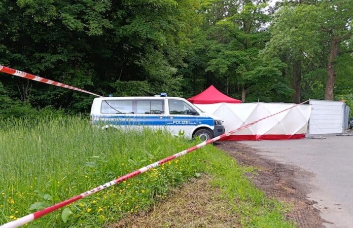 „Polizei-Einsatz mit Sichtschutz-Zelt nach Leichenfund bei Hermeskeil – Tatort auf Landstraße in Rheinland-Pfalz abgesperrt“