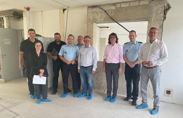 Besichtigung Bauarbeiten neues FLZ Trier