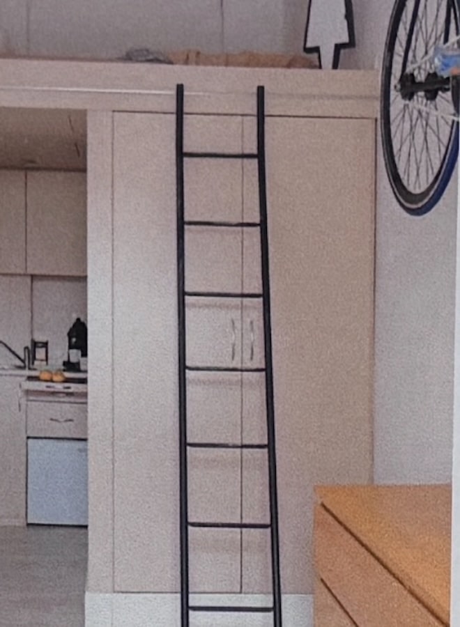 Innenansicht einer geplanten Mikro-Wohnung im Trierer Kaufhof-Projekt mit Schlafgalerie, integrierter Küchenzeile und Wohnbereich.