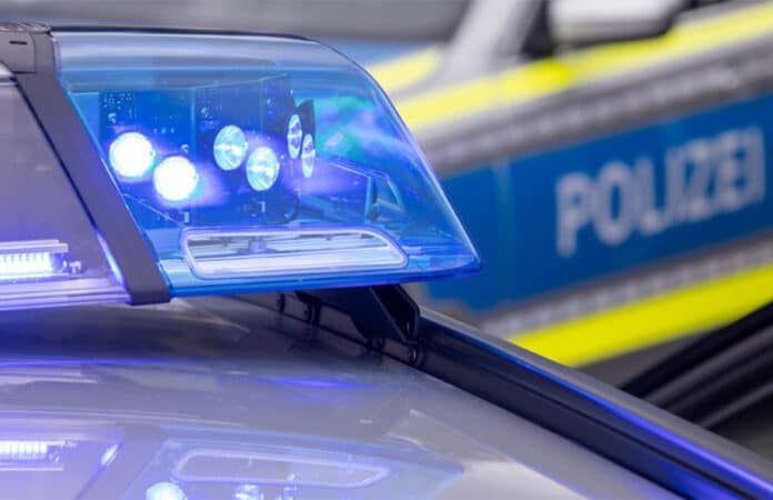 Blaulicht auf Polizeiwagen