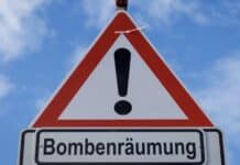 Mehrere Bomben in Bitburg im Bereich Radweg Messenweg gefunden