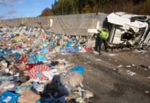 Lkw auf A61 im Hunsrück umgestürzt – Fahrer schwer verletzt