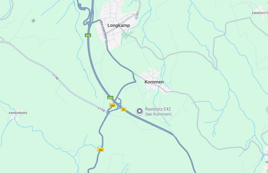 Karte: B50, Kommen (Bernkastel-Kues)