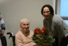 Weihnachtsfeier der Bitburger Senioren: Maria Frese (104) und Jakob Zahnen (102)