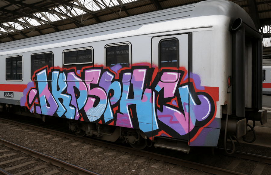 Mosel-Vandalen-schlagen-zu-Graffiti-Tagger-verw-sten-zwei-Z-ge-im-Bahnhof