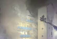 Brand in Homburg: 39 Menschen über Dreh- und Steckleitern gerettet