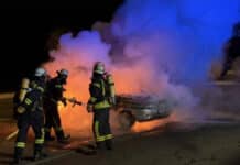 Wittlich: Nächtlicher Brand am Sportzentrum – Feuer zerstört Fahrzeug auf Besucherparkplatz