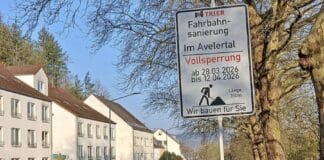Fahrbahnsanierung „Im Avelertal“: Sperrung beginnt am kommenden Samstag