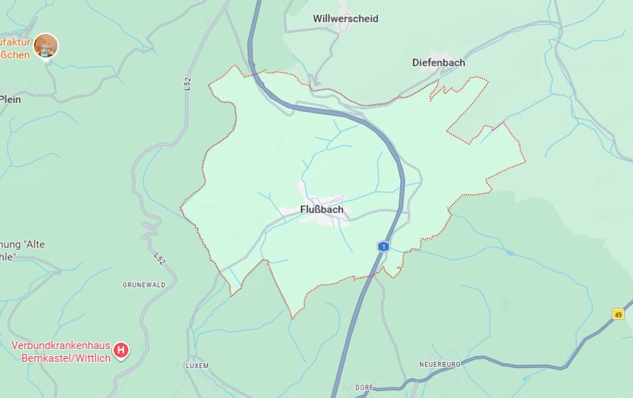 Karte: A1, Flußbach
