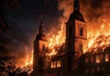 RLP: Ehemaliges Kloster in Flammen — Kripo ermittelt — Hunderttausende Euro Schaden