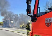 Brennender Lastwagen: Vollsperrung auf A3