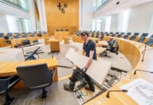Wie der Landtag für die neue Wahlperiode umgebaut wird