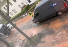 UPDATE: Trierer Medardstraße nach Wasserrohrbruch in Teilen voll gesperrt – Busse werden umgeleitet