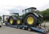 Traktor-Transport auf A1: Ladung schlecht gesichert – Ausnahmegenehmigung missachtet
