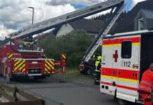 Feuerwehr Daun unterstützt Rettungsdienst mit Hubrettungsfahrzeug