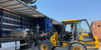 Partnerstadt in der Ukraine: Stadt Trier organisierte Transport von Sportanlage nach Isjum