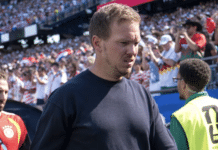 DFB-Beben! Nagelsmann sofort weg – jetzt soll Klopp übernehmen Nach der enttäuschenden WM 2026 steht die deutsche Nationalmannschaft vor einem personellen Neustart. Foto: DFB/dpa